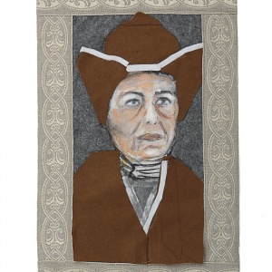 "Femme au Chapeau", Appliqué