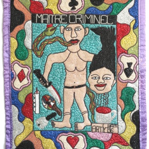 Vodou flag, "Maître Criminel, Haïti